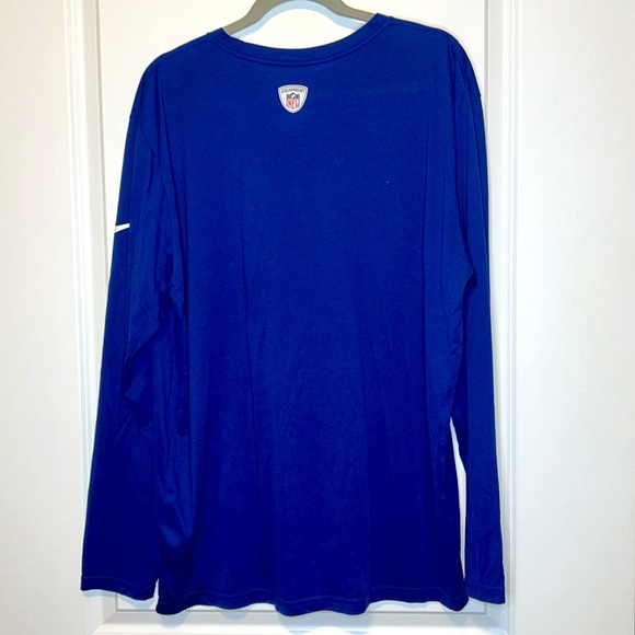 NIKE Dry Fit New York Giants Football Long Sleeve Shirt - Picture 2 of 7